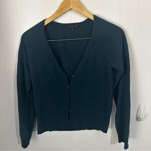 Vintage Classiques Entier 100% Cashmere cardigan. Teal XS